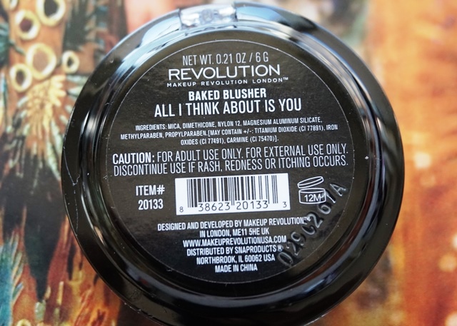 Makeup Revolution Baked Blusher - All I Think About Is You (bellanoirbeauty.com)