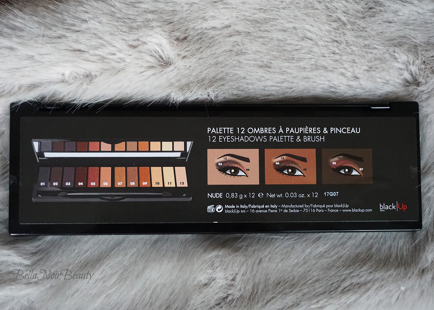 BlackUp Cosmetics Brown Nude Eyeshadow Palette | bellanoirbeauty.com