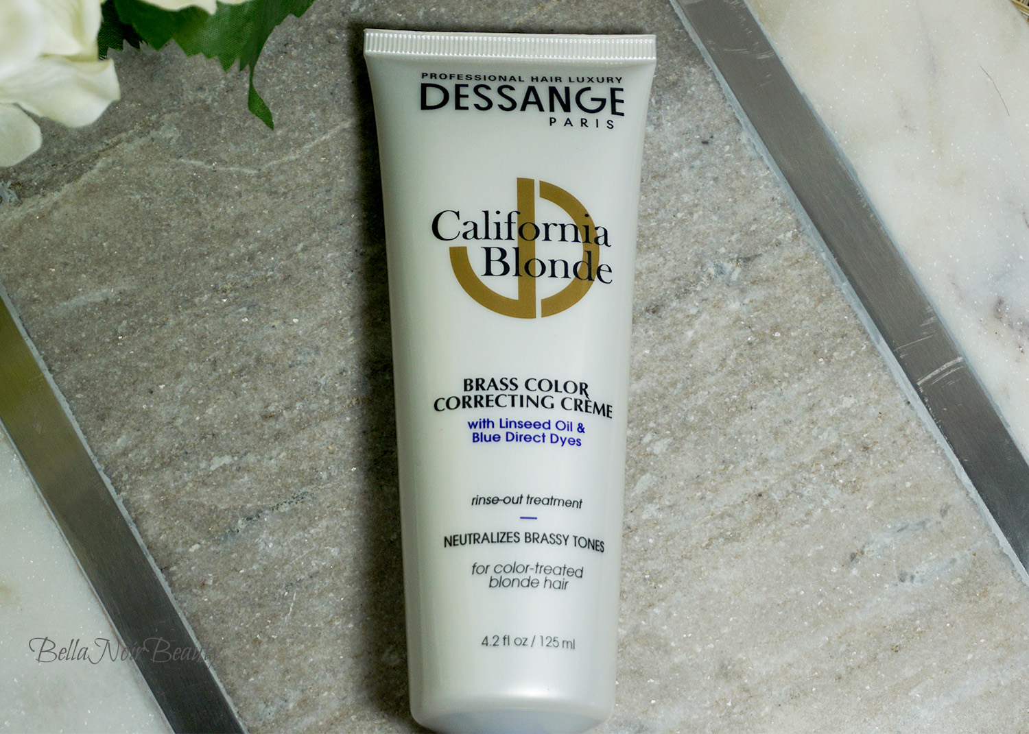 Dessange California Blonde Brass Color Correcting Creme: Before and After | bellanoirbeauty.com